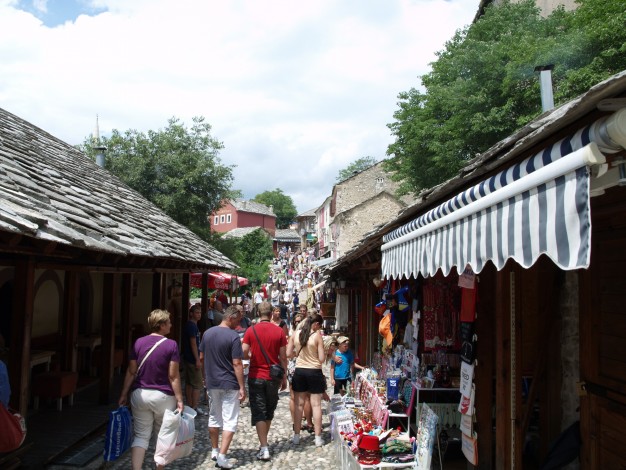 tržiště v Mostaru